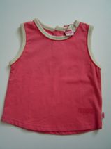 NOPPIES mouwloos babyshirtje voor de zomerse dagen (framboos), maat 74-80