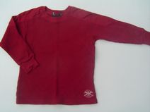 RALPH LAUREN shirt (rood) in mooi wafelmotief, maat 92 en 116