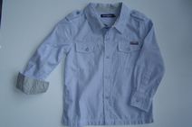 VINROSE stoere blouse (light blue/white), maat 152