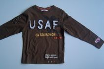 AIRFORCE stoer jongensshirt (bruin), maat 152