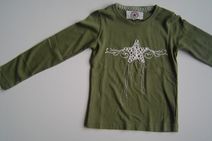 AIRFORCE stoer meidenshirt (army green), maat 152,158