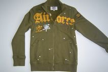 AIRFORCE stoer jongenvest (army green), maat 92